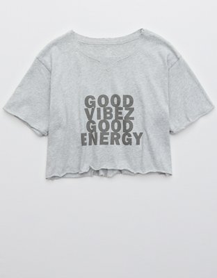 Женские футболки Aerie OFFLINE Graphic Cropped Crewneck T-Shirt — фото 3