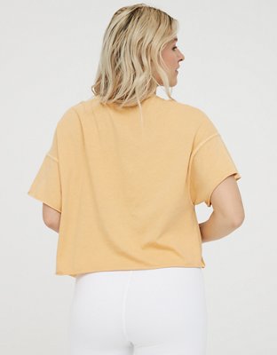 Женские футболки Aerie OFFLINE Tie Front Cropped T-Shirt — фото 2