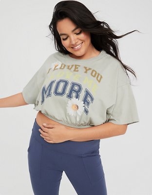 OFFLINE By Aerie New Spin Crop Tee