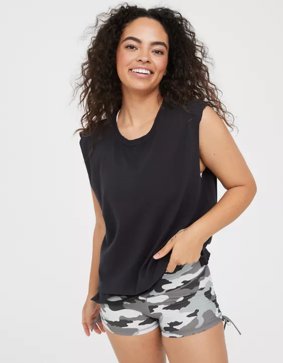 OFFLINE By Aerie Distressed Dolman Sleeve T-Shirt