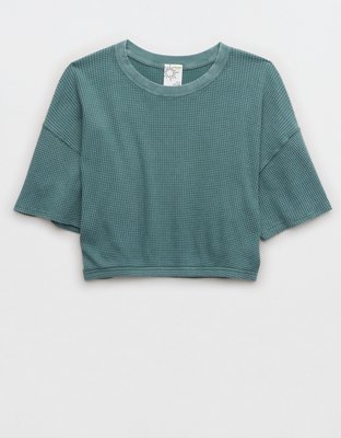 Женские футболки Aerie OFFLINE By Aerie Wow! Waffle Cinched T-Shirt — фото 3