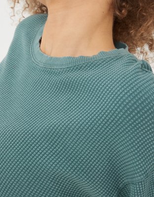 Женские футболки Aerie OFFLINE By Aerie Wow! Waffle Cinched T-Shirt — фото 4