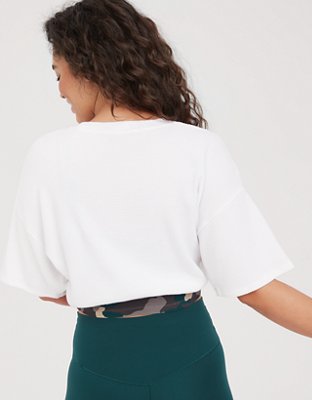 OFFLINE By Aerie Wow! Waffle Cinched T-Shirt