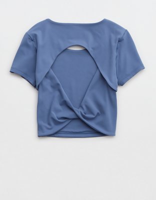 Женские футболки Aerie OFFLINE By Aerie Real Me Xtra Twist Back Tee — фото 4