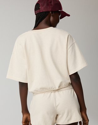 OFFLINE By Aerie Pique Henley Short Sleeve T-Shirt