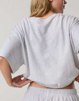 OFFLINE By Aerie Pique Henley Short Sleeve T-Shirt