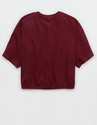 OFFLINE By Aerie Pique Henley Short Sleeve T-Shirt