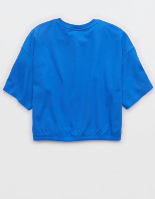 OFFLINE By Aerie Pique Henley Short Sleeve T-Shirt