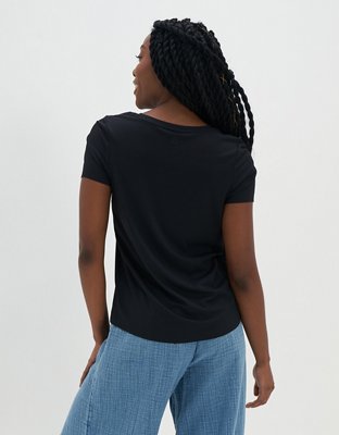 OFFLINE By Aerie T-shirt en punto elástico Move-It