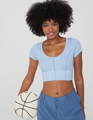 Offline by aerie seamless corset t shirt