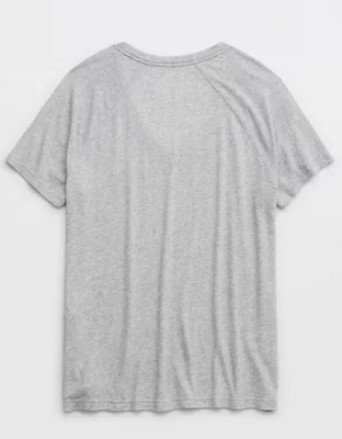 OFFLINE By Aerie Bouncy Cotton V-Neck T-Shirt