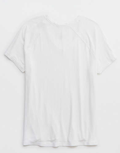 OFFLINE By Aerie Bouncy Cotton V-Neck T-Shirt