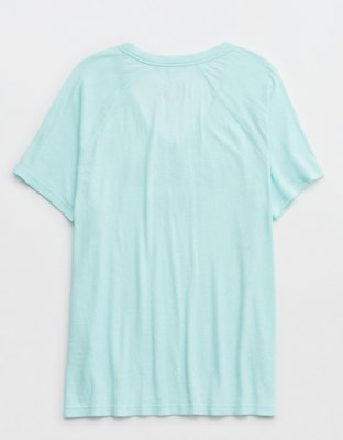 Женские футболки Aerie OFFLINE By Aerie Bouncy Cotton V-Neck T-Shirt — фото 4
