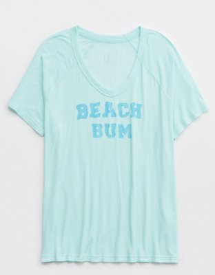 Женские футболки Aerie OFFLINE By Aerie Bouncy Cotton V-Neck T-Shirt — фото 3
