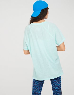 OFFLINE By Aerie Bouncy Cotton V-Neck T-Shirt