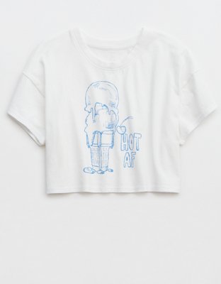 Женские футболки Aerie OFFLINE By Aerie Cropped T-Shirt — фото 4