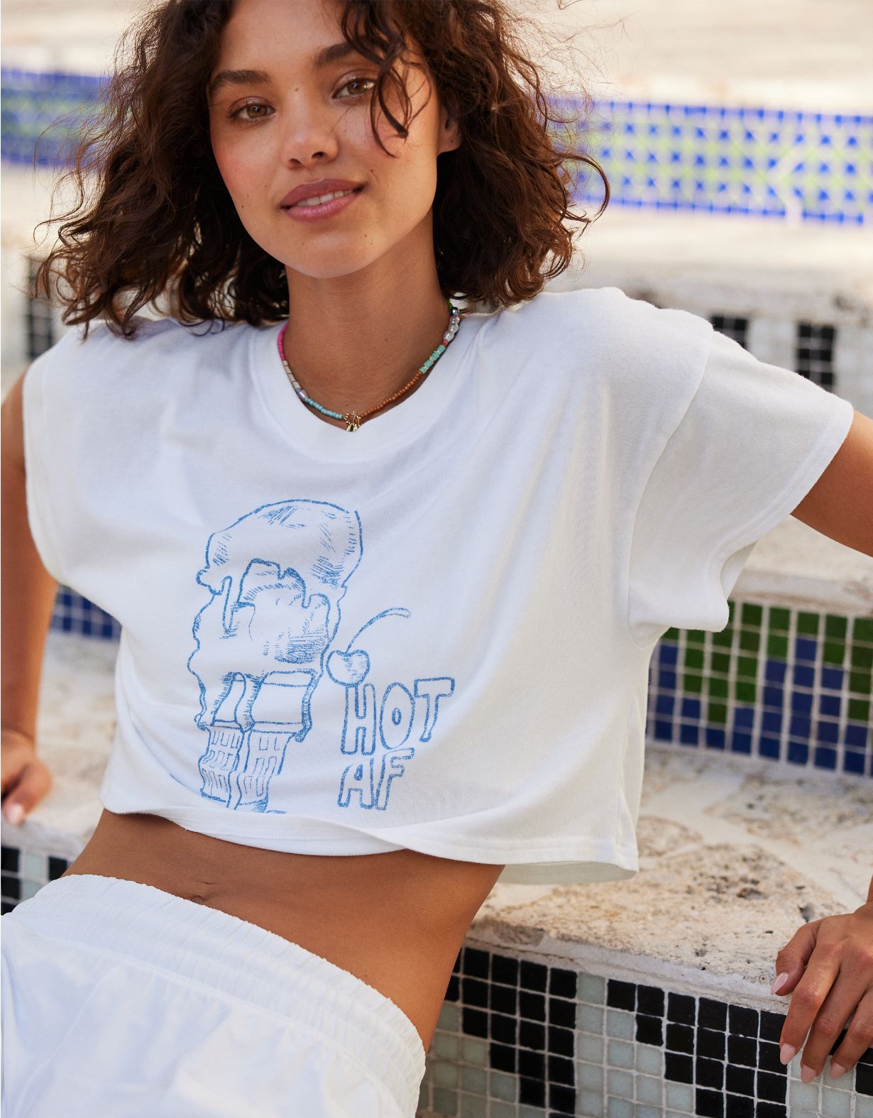 OFFLINE By Aerie T-shirt cropped