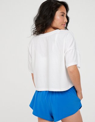 Женские футболки Aerie OFFLINE By Aerie Cropped T-Shirt — фото 3