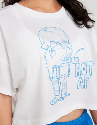 Женские футболки Aerie OFFLINE By Aerie Cropped T-Shirt — фото 6