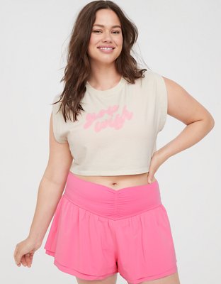 OFFLINE By Aerie Rock N Roll T-shirt Musculosa