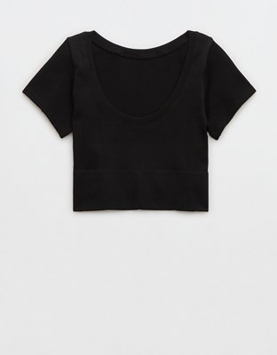 Женские футболки Aerie OFFLINE By Aerie Seamless Corset T-Shirt — фото 3