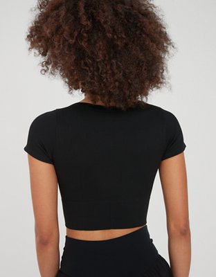 Женские футболки Aerie OFFLINE By Aerie Seamless Corset T-Shirt — фото 2