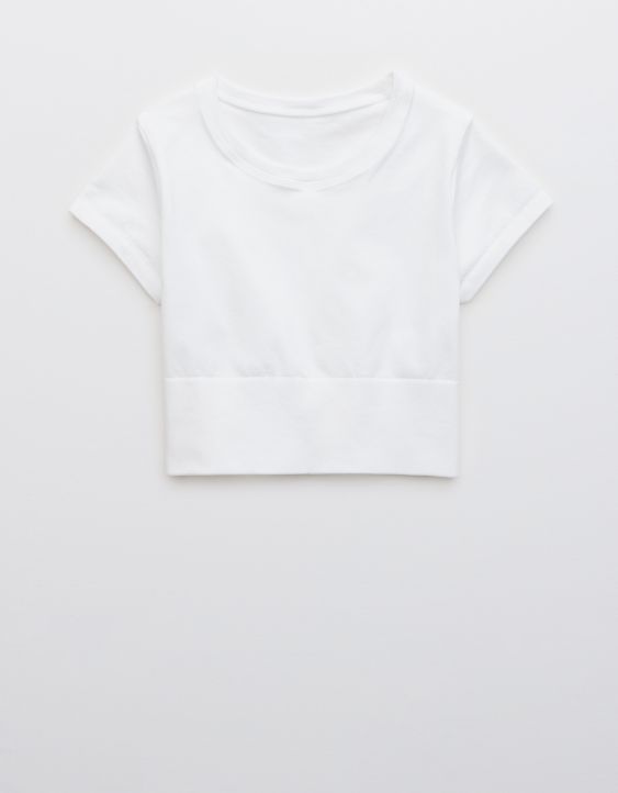 OFFLINE By Aerie Sidewalk T-shirt cropped seamless