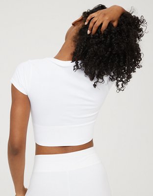 OFFLINE By Aerie Sidewalk Seamless Cropped T-Shirt