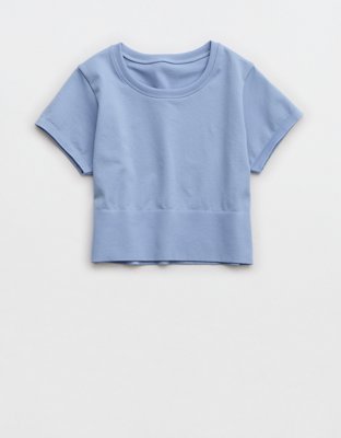 OFFLINE By Aerie Sidewalk Seamless Cropped T-Shirt