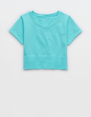 OFFLINE By Aerie Sidewalk Seamless Cropped T-Shirt