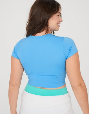 OFFLINE By Aerie Sidewalk Seamless Cropped T-Shirt