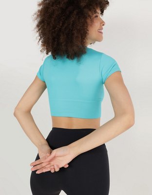 OFFLINE By Aerie Sidewalk Seamless Cropped T-Shirt