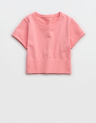 OFFLINE By Aerie Sidewalk Seamless Cropped T-Shirt