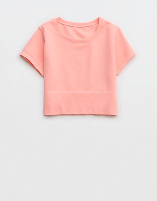 OFFLINE By Aerie Sidewalk Seamless Cropped T-Shirt