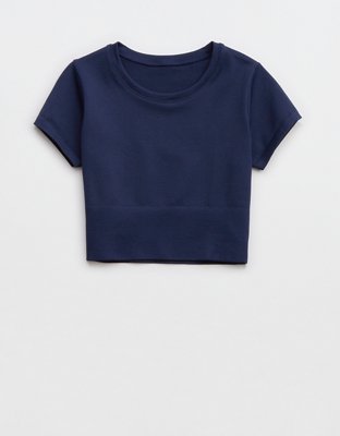 OFFLINE By Aerie Sidewalk Seamless Cropped T-Shirt