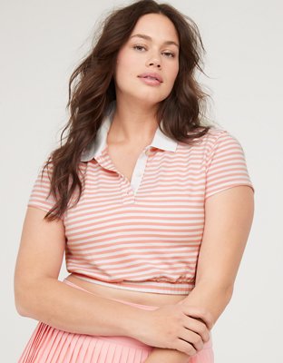 Cropped polo hot sale tee