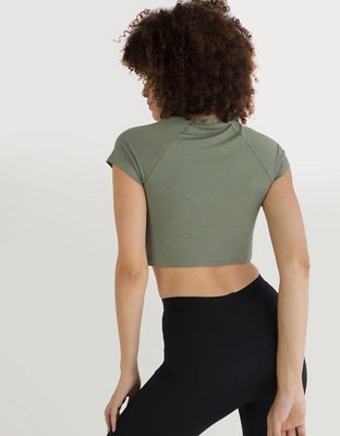 Женские футболки Aerie OFFLINE By Aerie Thumbs Up Cropped T-Shirt — фото 2