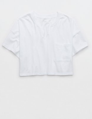 OFFLINE By Aerie Rock N Roll Pocket Cropped T-Shirt