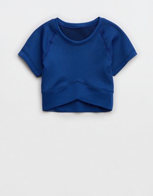 Женские футболки Aerie OFFLINE By Aerie Seamless V-Front T-Shirt — фото 3