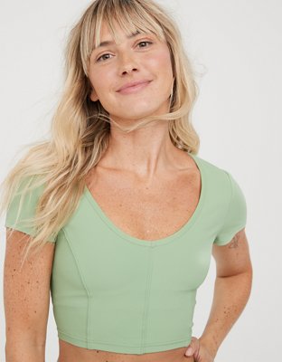 OFFLINE By Aerie Seamless Corset T-Shirt  Green corset, Girls fashion  clothes, Corset