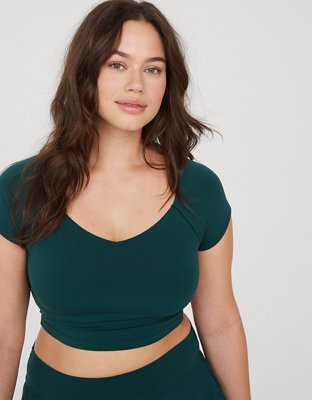 OFFLINE By Aerie Real Me Sweetheart Cropped T-Shirt