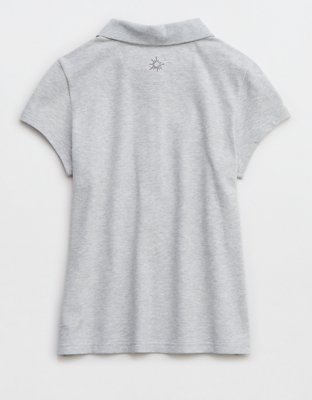 Женские футболки Aerie OFFLINE By Aerie Courtside Polo T-Shirt — фото 4