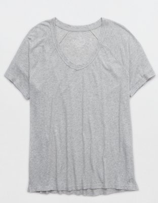 OFFLINE By Aerie Bouncy Cotton Scoop Neck T-Shirt