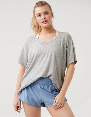 OFFLINE By Aerie Bouncy Cotton Scoop Neck T-Shirt