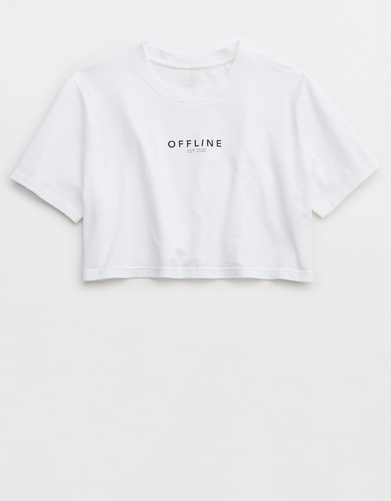 OFFLINE By Aerie Rock N Roll Cropped T-Shirt