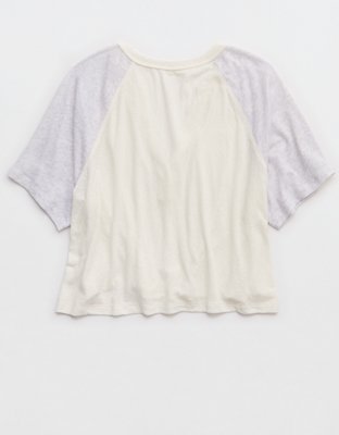 OFFLINE By Aerie Bouncy Cotton Colorblock T-Shirt