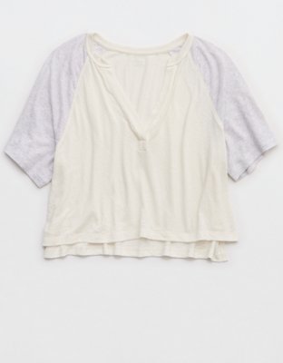 OFFLINE By Aerie Bouncy Cotton Colorblock T-Shirt