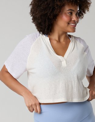 OFFLINE By Aerie Bouncy Cotton Colorblock T-Shirt