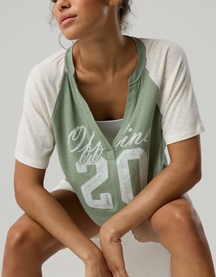 OFFLINE By Aerie Bouncy Cotton Colorblock T-Shirt