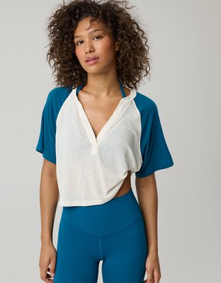 OFFLINE By Aerie Bouncy Cotton Colorblock T-Shirt